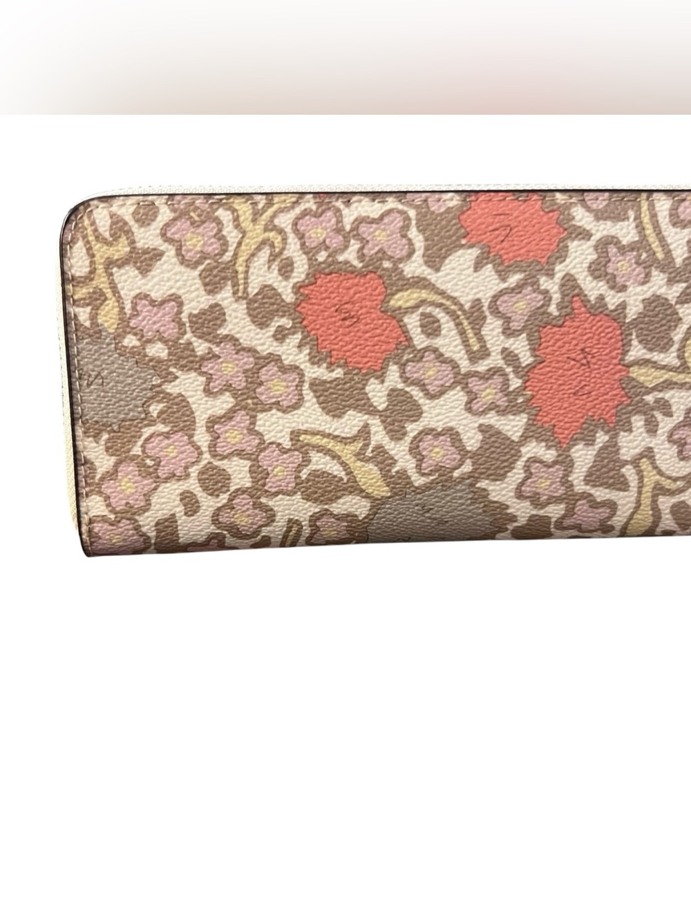 Coach Slim Accordion Floral Zip Wallet, NWT - Picture 6 of 15